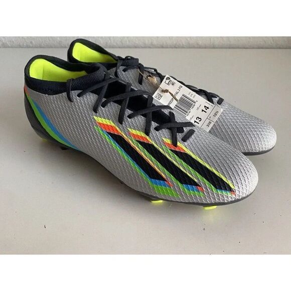 ADIDAS X SPEEDPORTAL.3 FG SOCCER CLEATS SHOES SILVER GW8454 Men’s Sz 13 - Picture 4 of 11